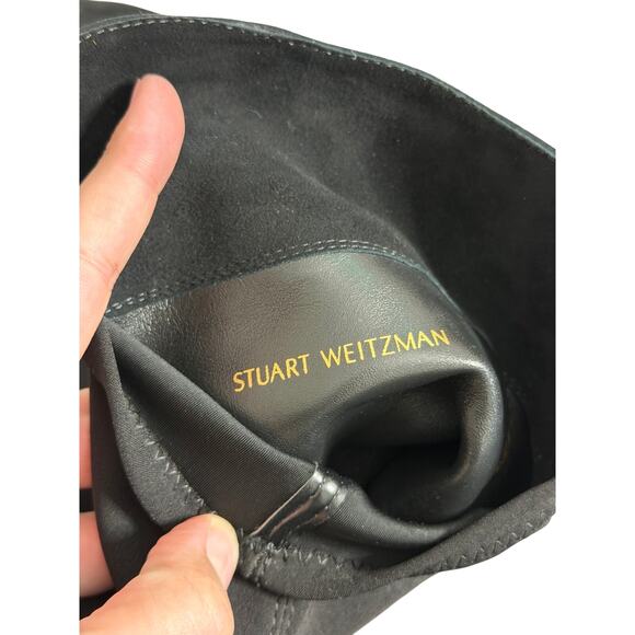 Stuart Weitzman 5050 Boot Over The Knee Leather Suede Size 5.5 Block Heel NEW - Picture 6 of 8
